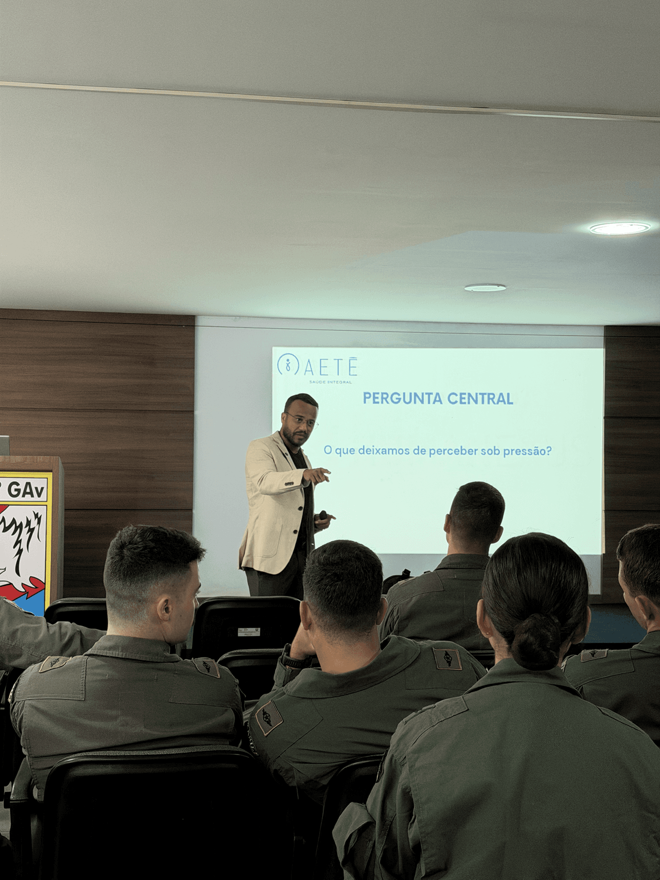 Marcos Alcântara em evento institucional